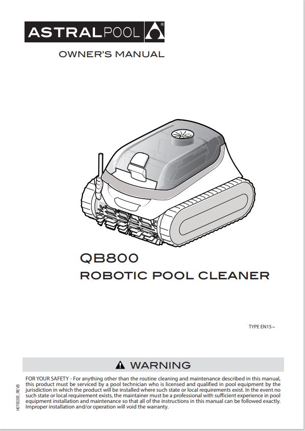 astral qb800 pool cleaner